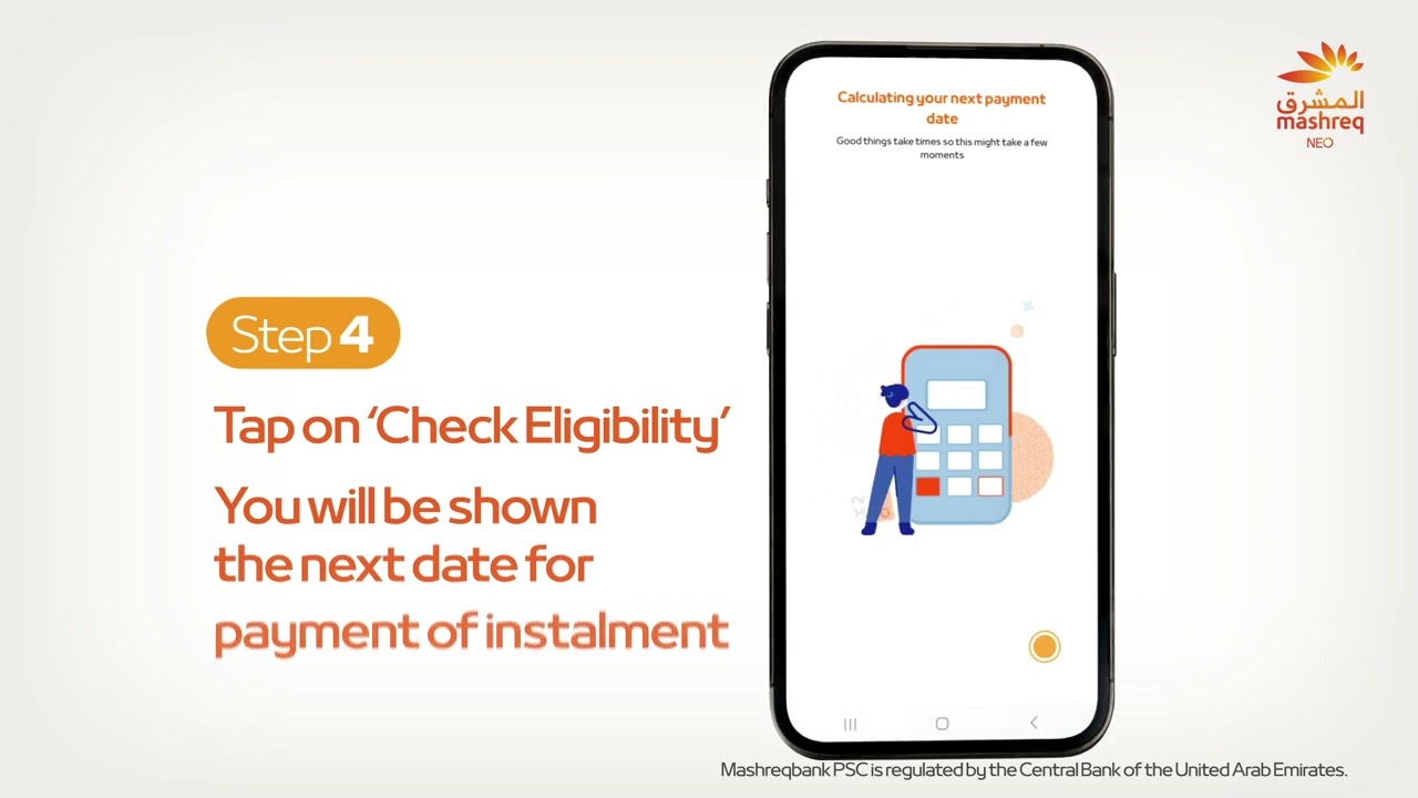 Bank With Ease - How to request for a Loan Postponement | Mashreq UAE