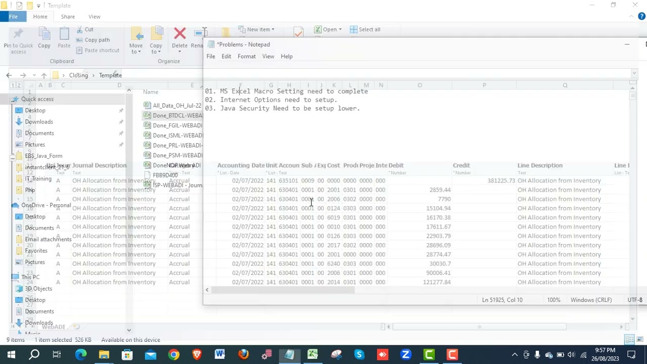 Oracle EBS Web ADI Upload