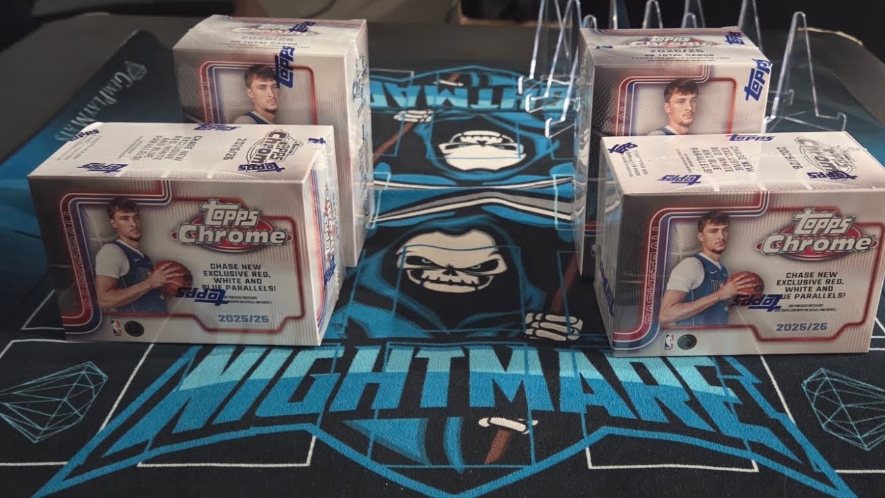 Topps Chrome Basketball 2025-26 Value Blaster Box Opening x4!