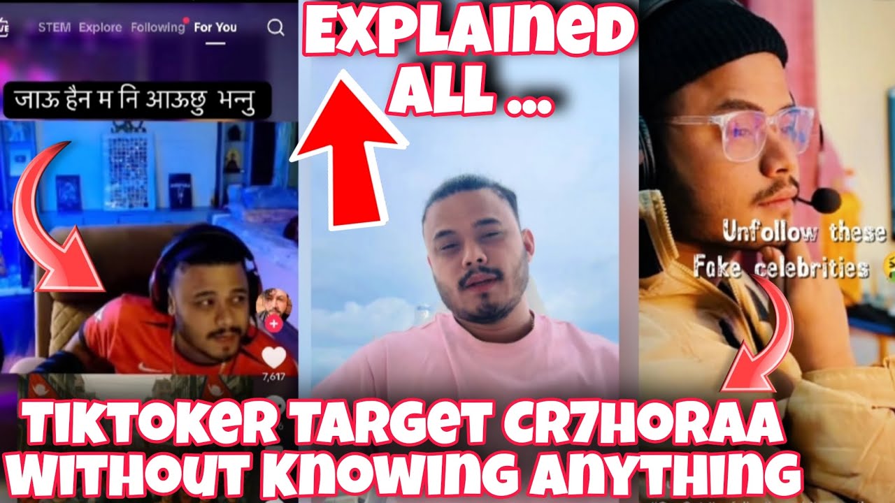 Tiktoker Sharing False Info Regarding CR7horaa ! Target Cr7horaa without Knowing Anything