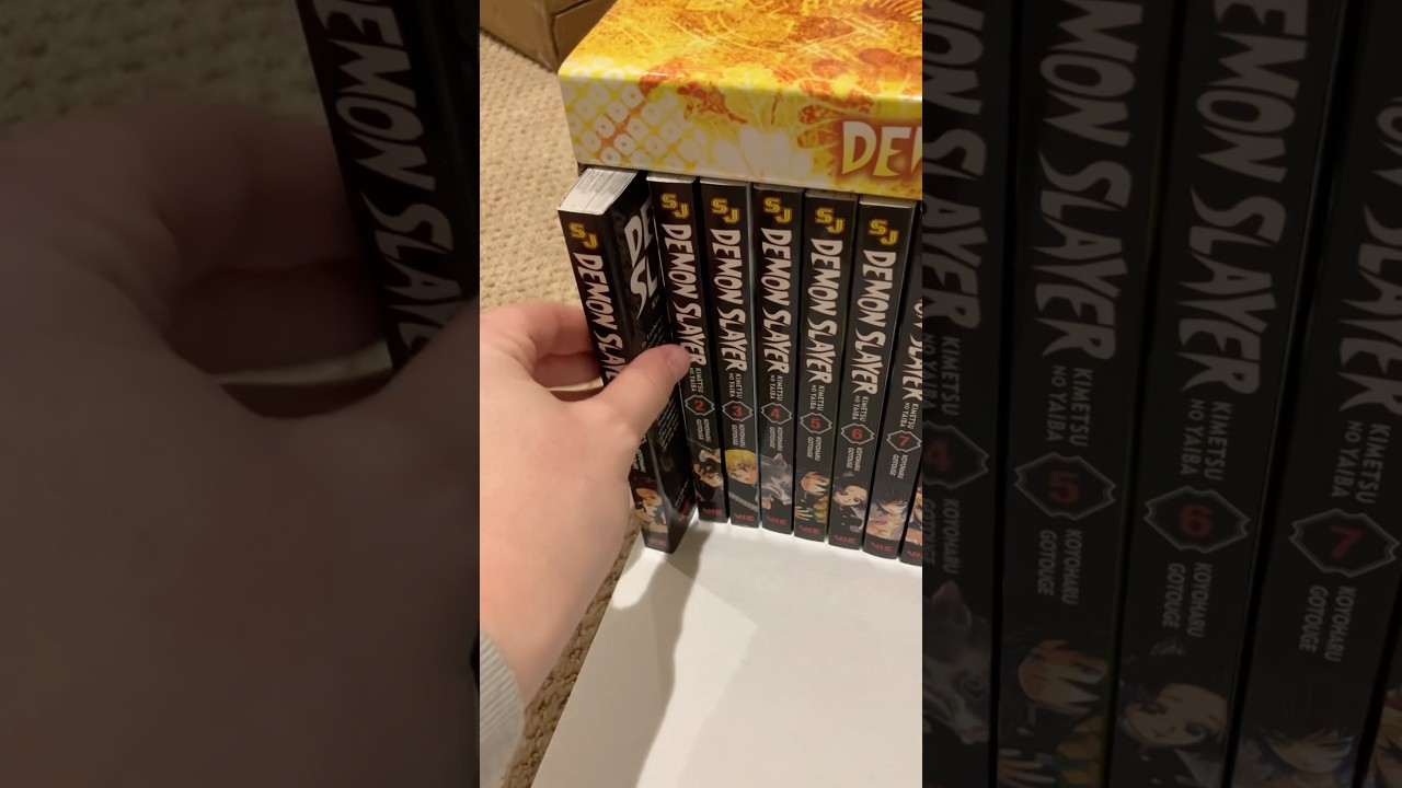 🌸Unboxing Demon Slayer Complete set🌸 #demonslayer #manga #unboxing #asmr #viralfypシ