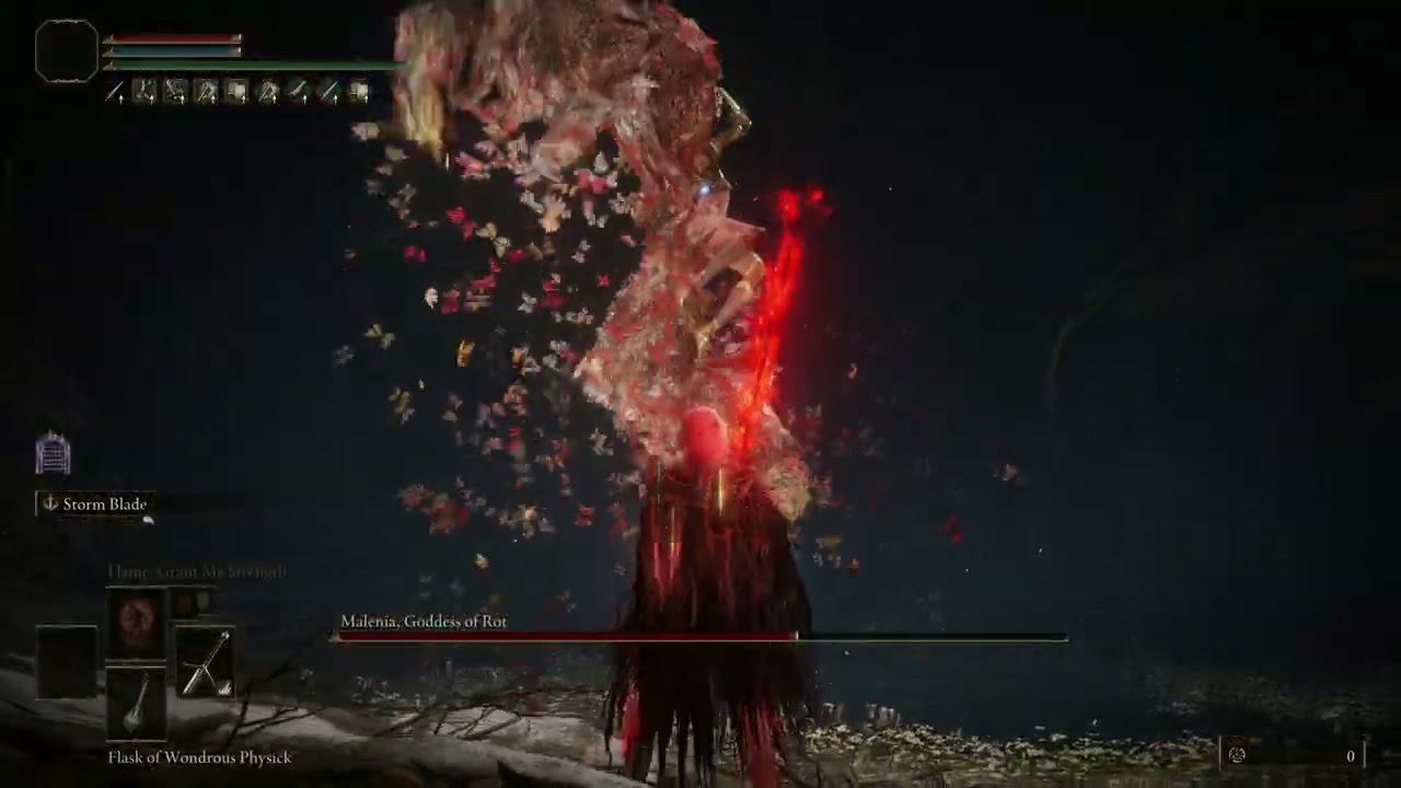 Elden RIng Malenia No Hit Test vid(Claymore)