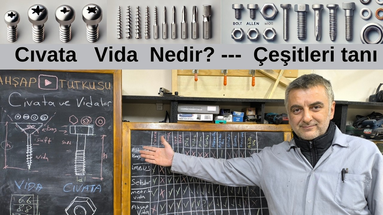 Cıvata ve Vida Tipleri 🔩 Diğer Bağlantı elemanları: Ne işe yarar? Çeşitleri Nedir?