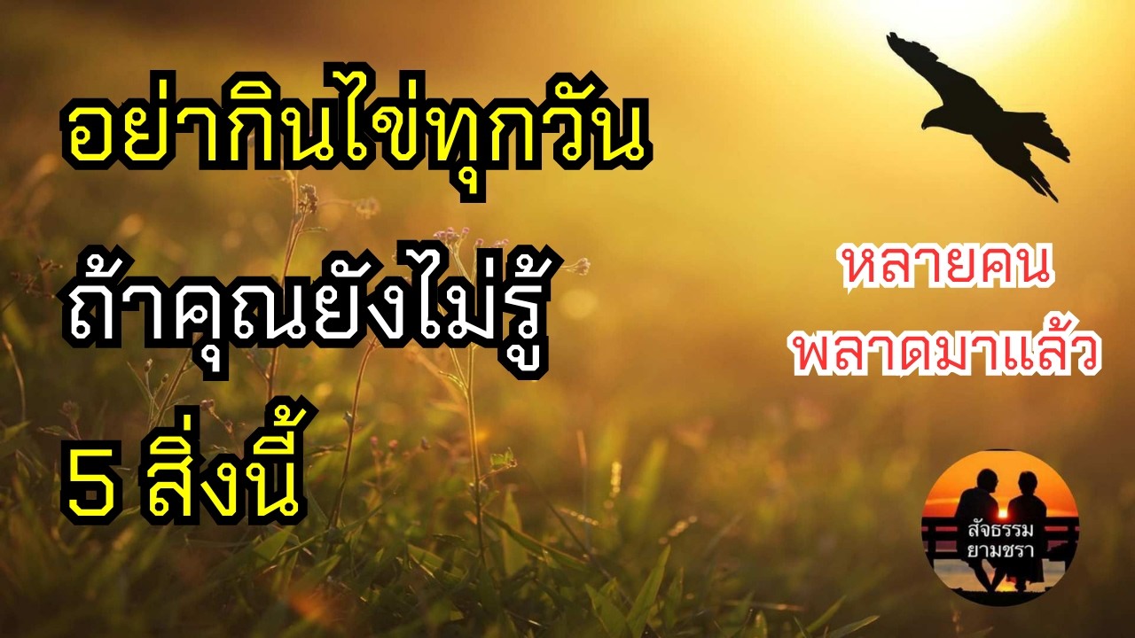 อย่ากินไข่ทุกวันถ้าคุณยังไม่รู้ 5 สิ่งนี้| สัจธรรมผู้สูงอายุ