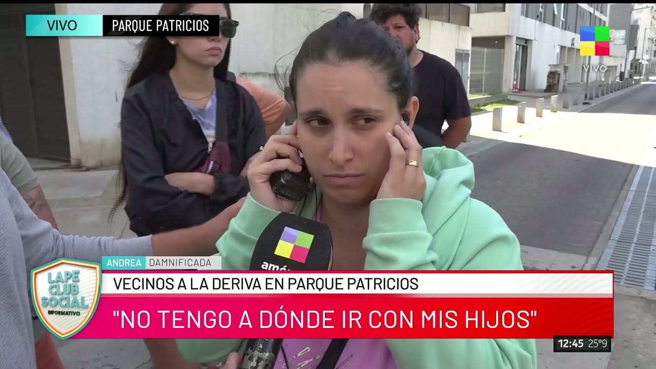 🔴VECINOS A LA DERIVA EN PARQUE PATRICIOS: HABLAN LOS DAMNIFICADOS