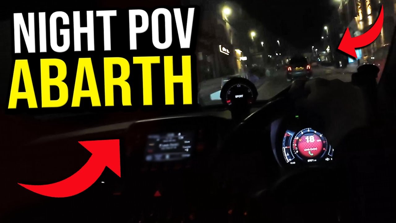 Abarth 595 POV NIGHT DRIVE
