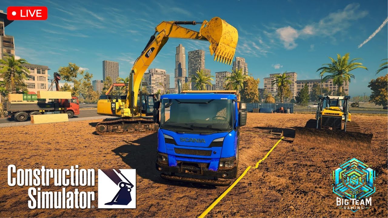 🔴 Construction Simulator Livestream – Heavy Machines & Huge Jobs