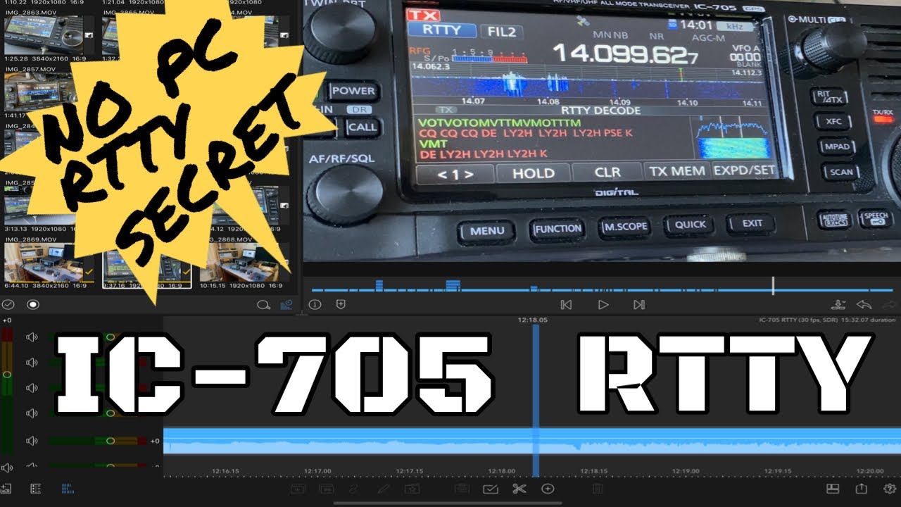 CW Paddle RTTY in IC-705. Icom’s Secret Revealed!