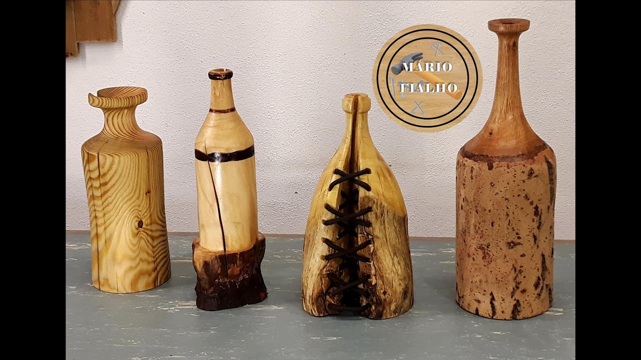 Tornear Garrafas para Decoração no Torno PARKSIDE, modelo PDB 100 A1