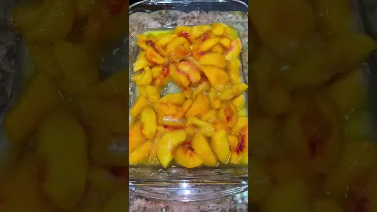 Легкий персиковый коблер🍑