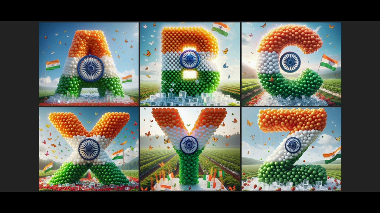 Celebrating the Indian Flag | Creative ABCD Designs #independenceday #abcd #republicday