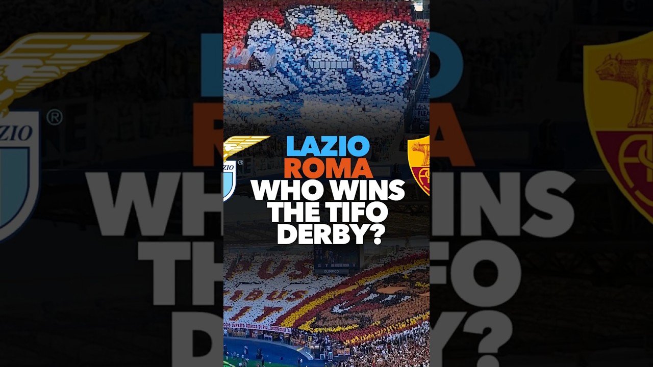 Incredible TIFO Derby: Lazio vs Roma