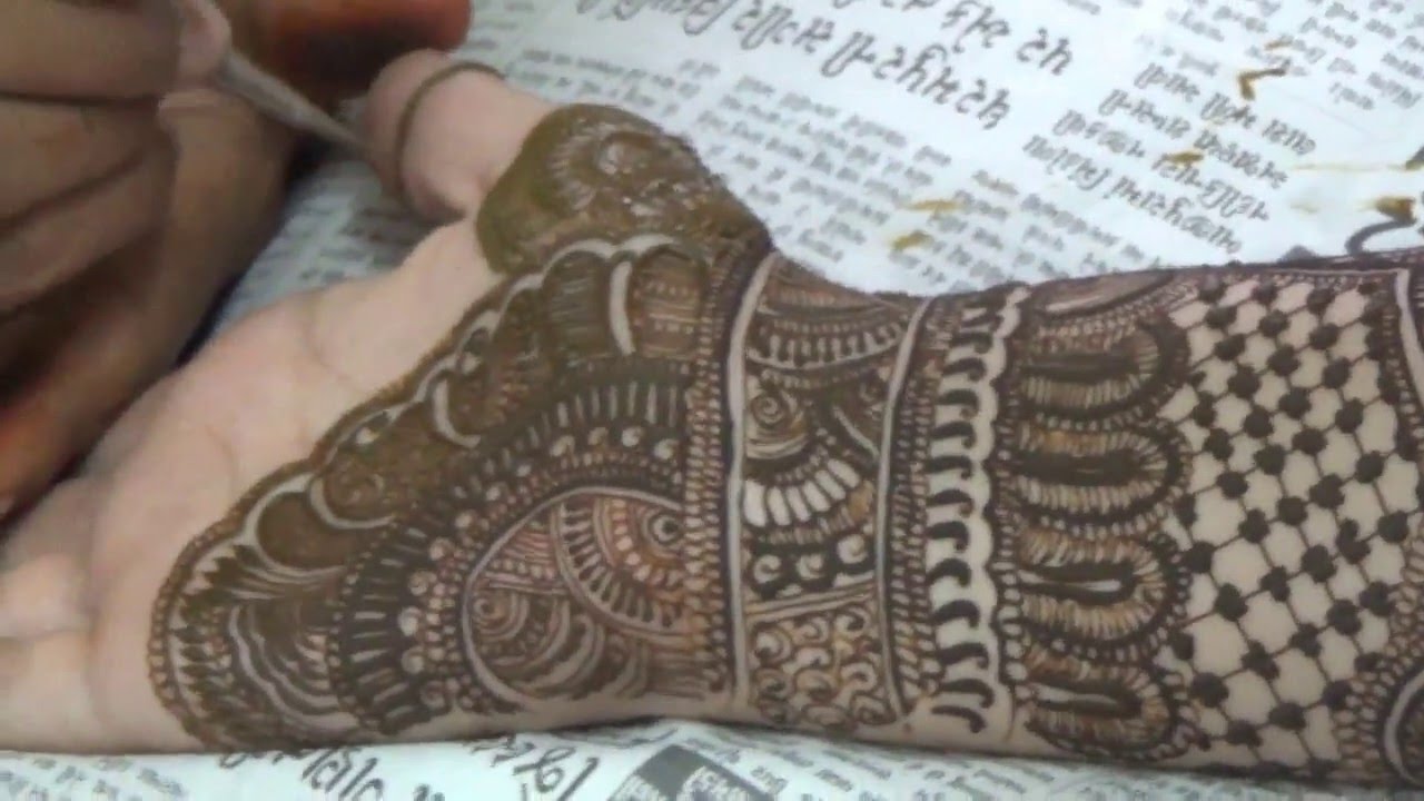 Full Hand Pakistani Bridal Mehndi-Step By Step Mehendi Application 2016