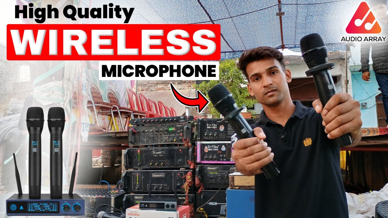 High quality wireless microphone | Clear voice and long operating rang best UHF wireless mic