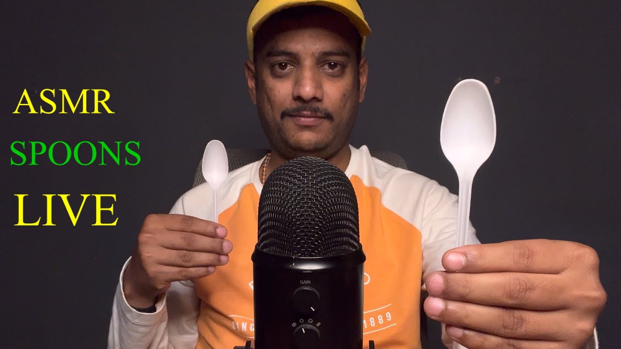 ASMR Spoons On Mic ( No Talking)