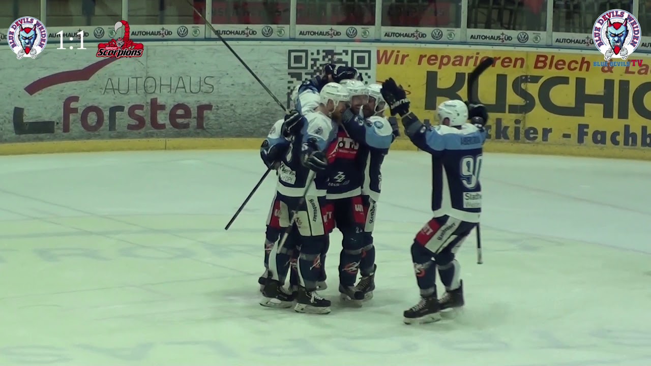 Zusammenfassung Blue Devils Weiden - Hannover Scorpions (4:5; 17.03.2019, Spiel 2)