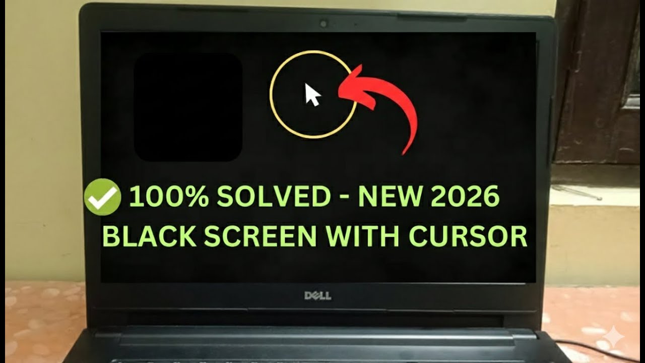 Windows 11/10 Black Screen With Cursor (7 WAYS NEW 2026)