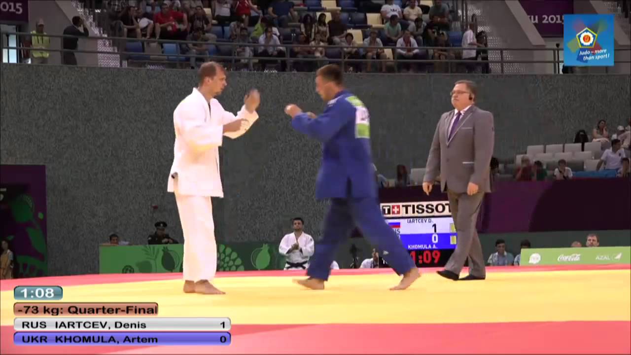 Russia vs Ukraine European judo teams championships - Baku 2015