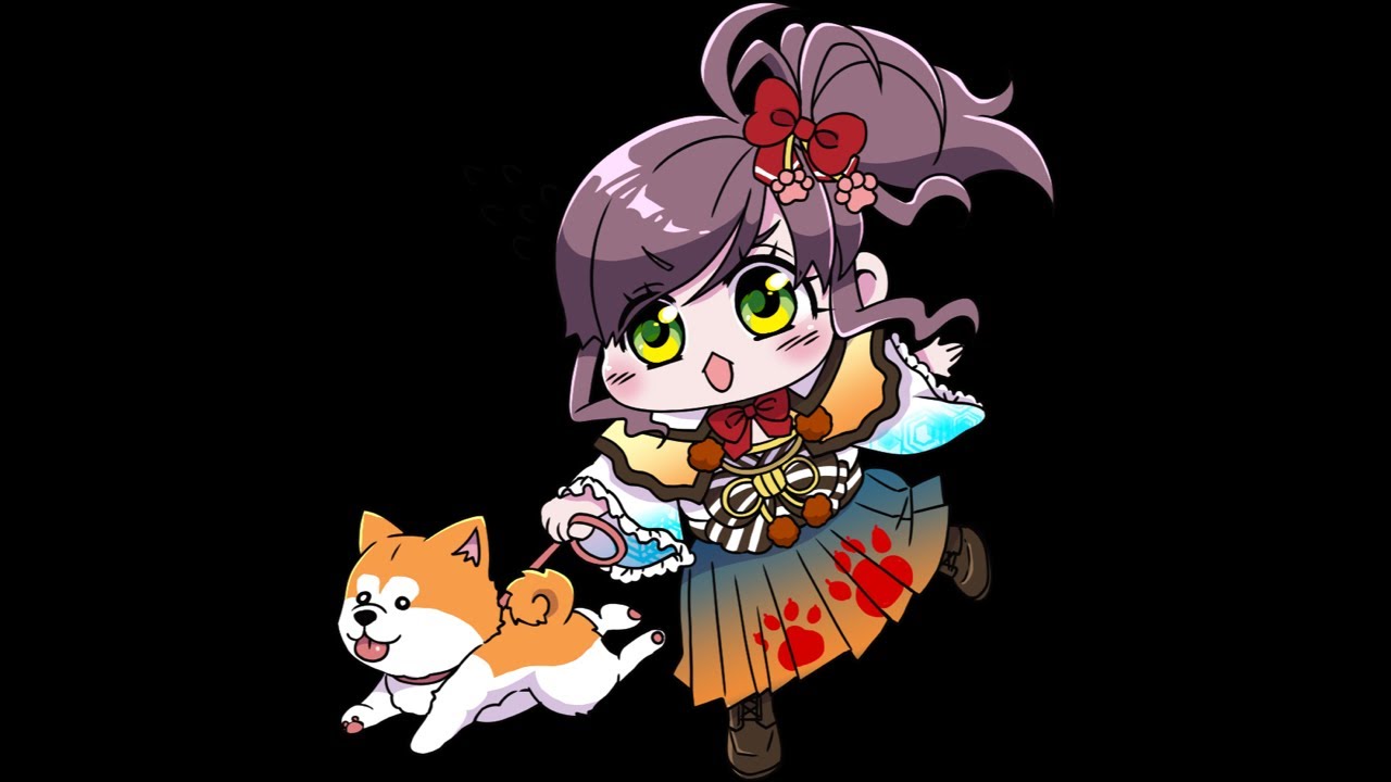 雪と秋田犬と