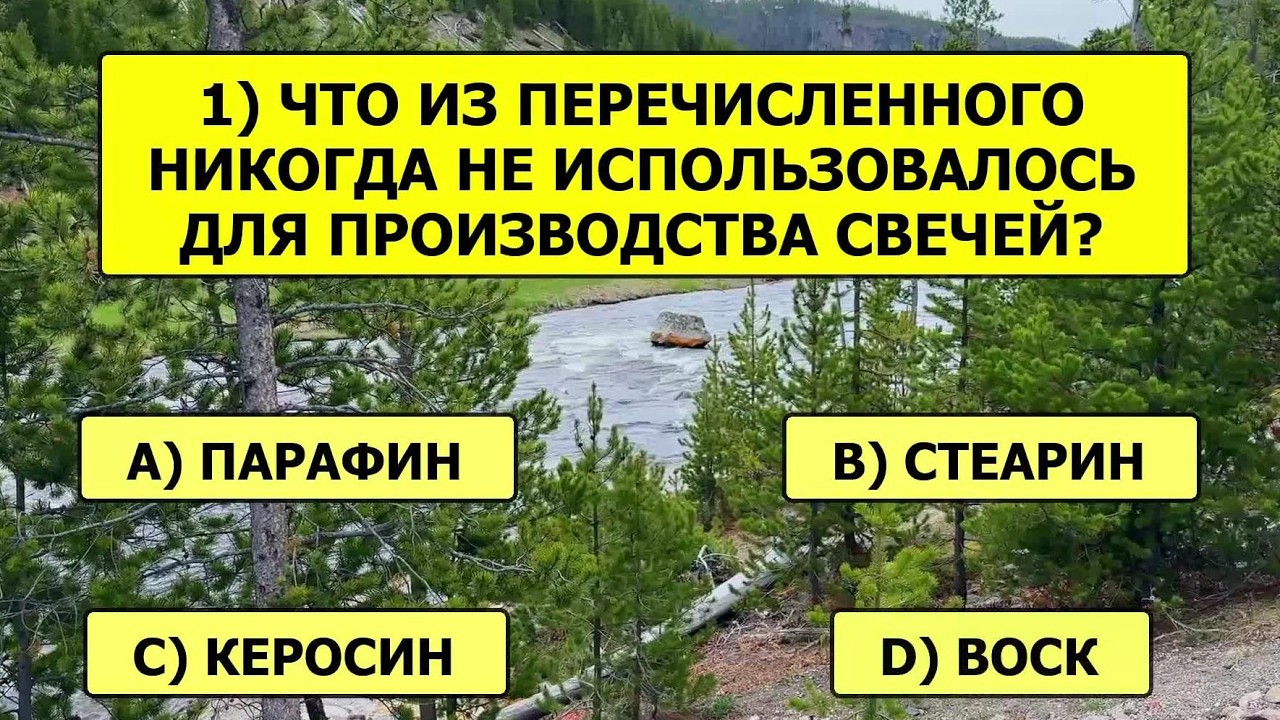 ПО НАСТОЯЩЕМУ ИСПЫТАЙТЕ свою ЭРУДИЦИЮ! Сумеете ли вы ответить на все 25 вопросов?