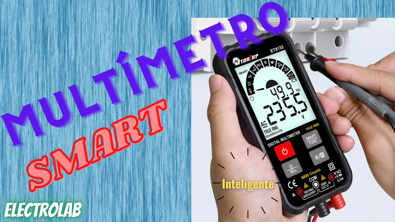 Nova geração de Multímetros Inteligentes! Smart ET8132 formato de celular!