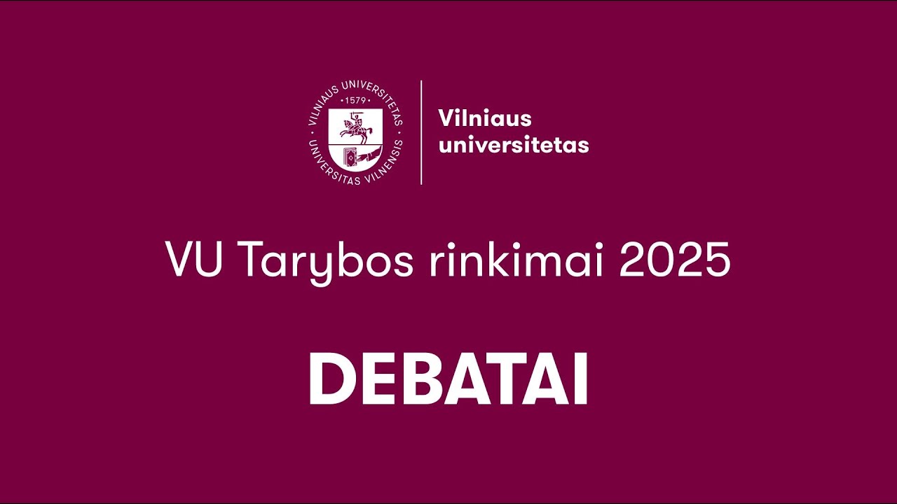 VU Tarybos rinkimai 2025 | DEBATAI