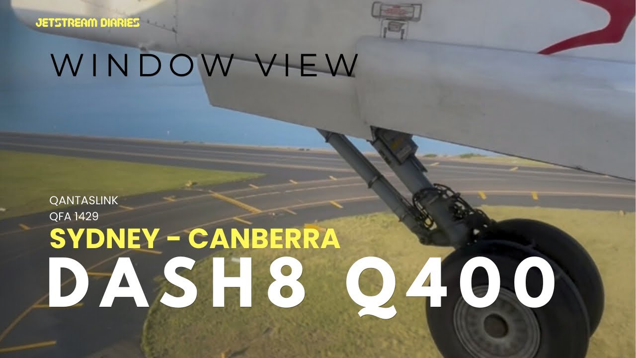 Dash 8 Window View - Sydney to Canberra in HD