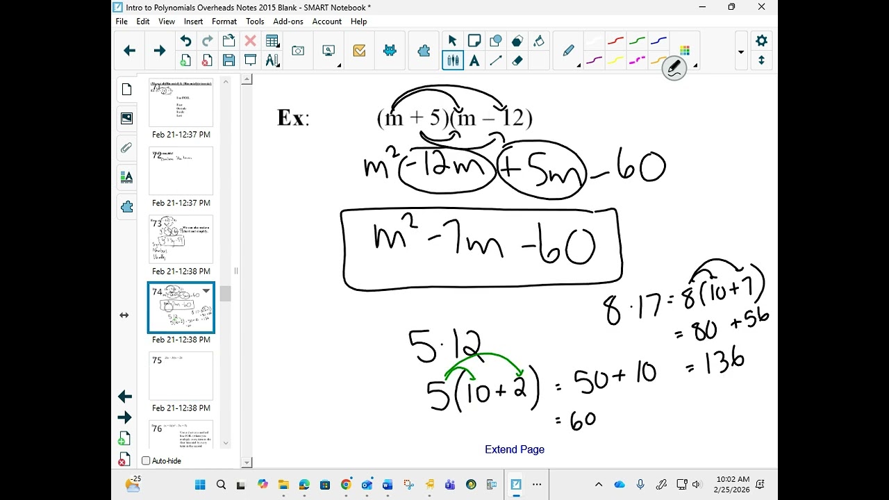 10FT Multiplyng a Binomial by a Binomial Featuring Guest Appearance of Mr  Sherk
