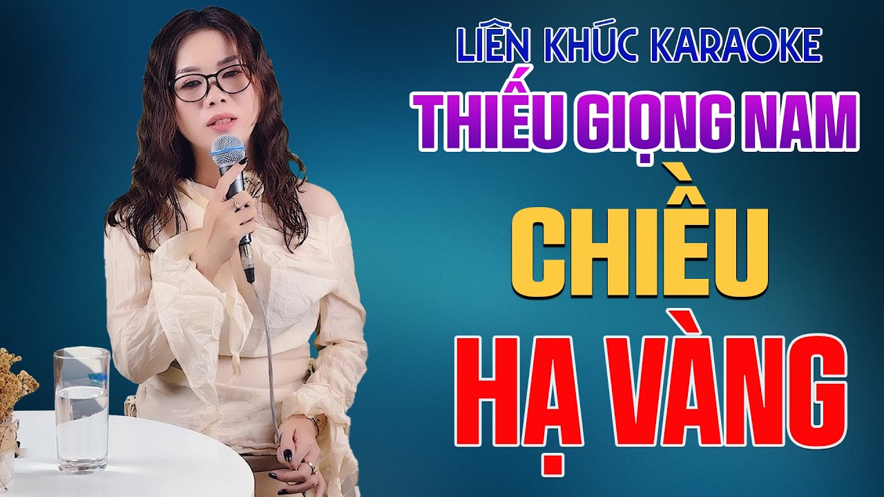 Hòa Giọng Cùng Thần Tượng  💑 Liên Khúc Karaoke Song Ca CHIỀU HẠ VÀNG - Hát Cùng Lê Liễu