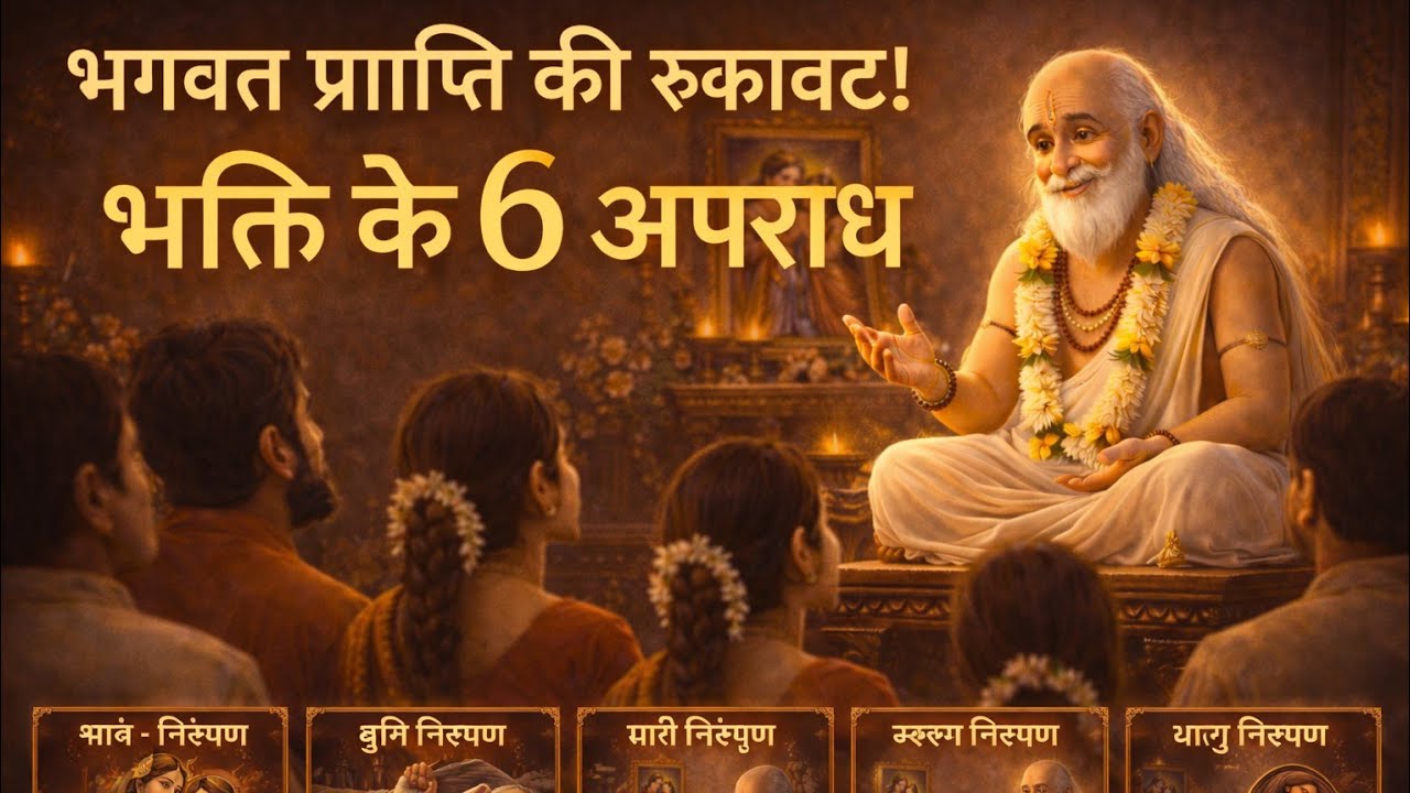 भगवत प्राप्ति की रुकावट! 🚫 भक्ति के 6 बड़े अपराध | पूज्य प्रेमानंद जी महाराज की अमृत वाणी