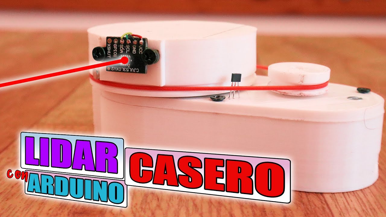 Sensor LIDAR Casero Con Arduino | Rotativo + Sensor Láser Pr#97