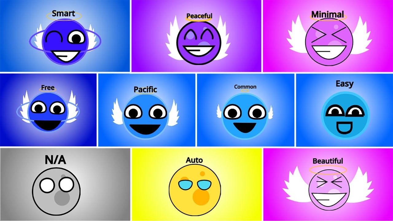 DifficultyPlanets Band Giga Different 1,2 | Compilation Incredibox COMPLETE