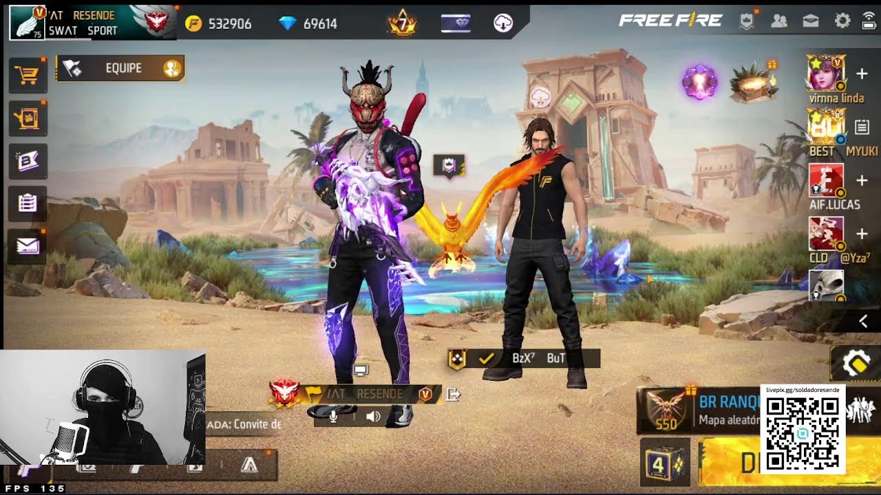 FREEFIRE AO VIVO COM O SOLDADO RESENDE EM COMBATE NO FREE FIRE 🔥 LIVE AO VIVO – FREE FIRE 🔥