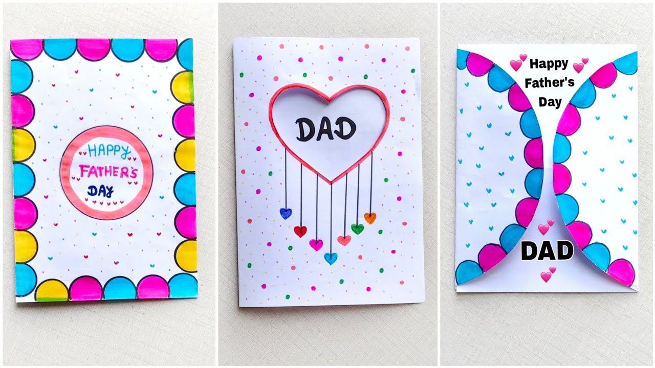 3Fathers Day Card Easy | DIY Father's Day Gift Ideas 2025 | White Paper Father's Day Card