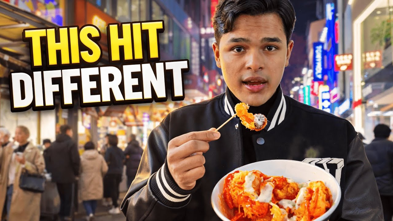 I Tried Korean Crispiest Street Food at a Night..! This Hit Diffirent.