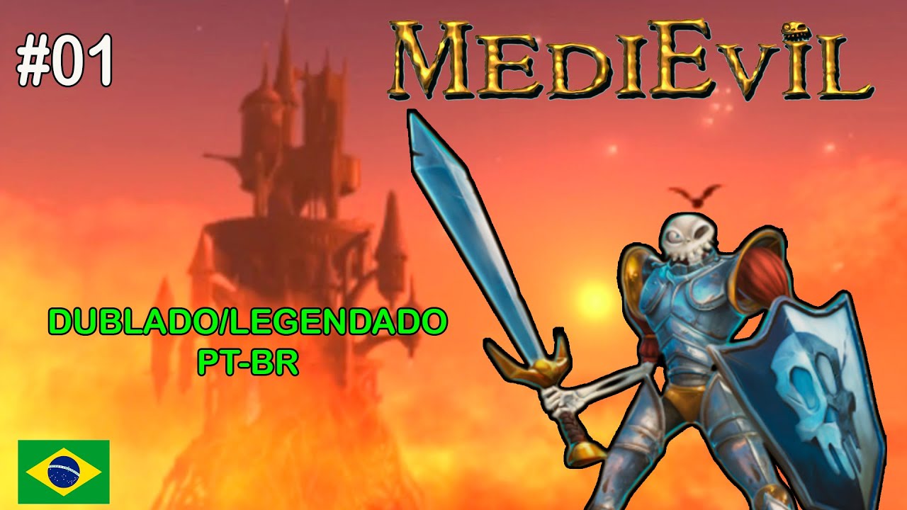 MediEvil (PS1) DETONADO 100% PT-BR :#01 O in&iacute;cio.
