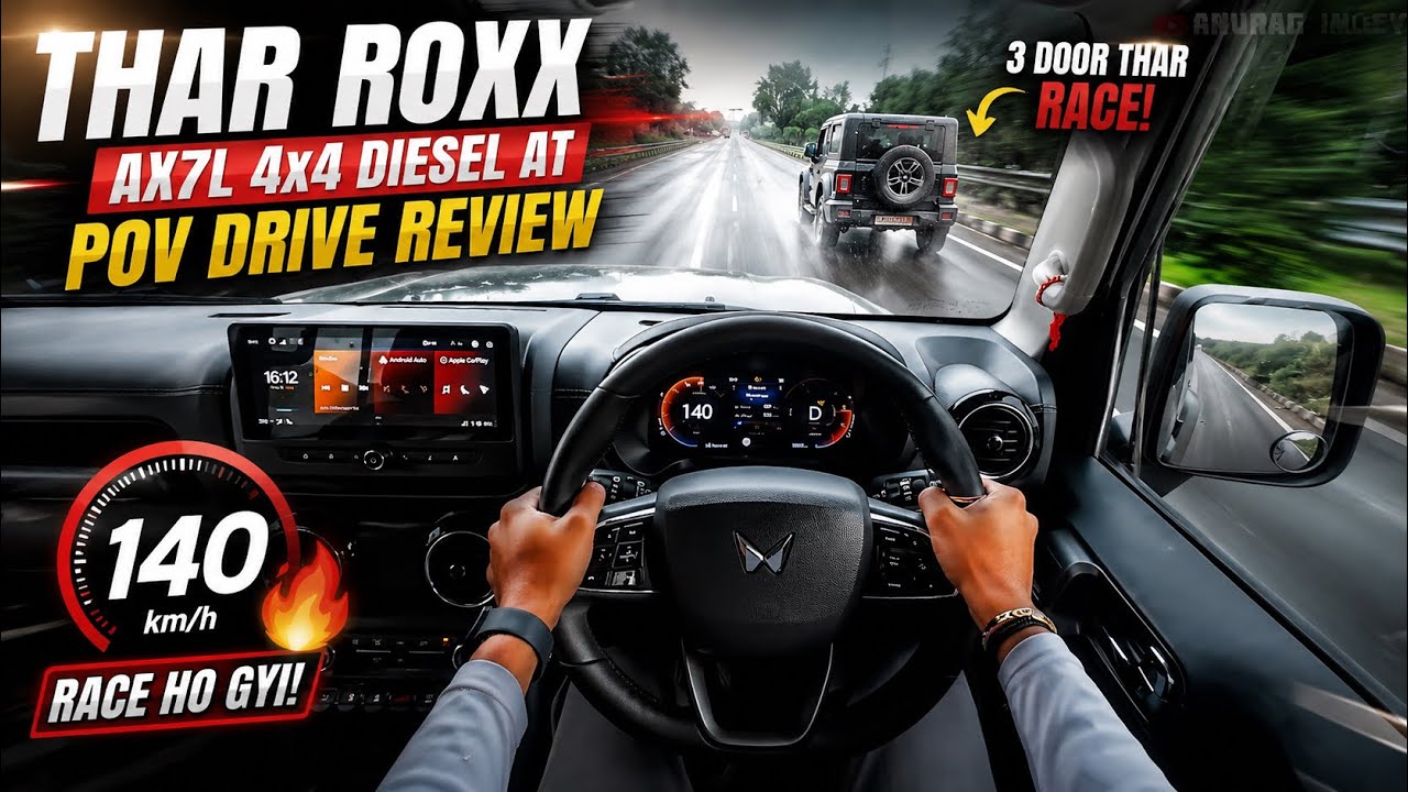 Mahindra Thar ROXX AX7L 4x4 Diesel AT | Ultimate POV Drive Review 🔥 | Anurag Imley