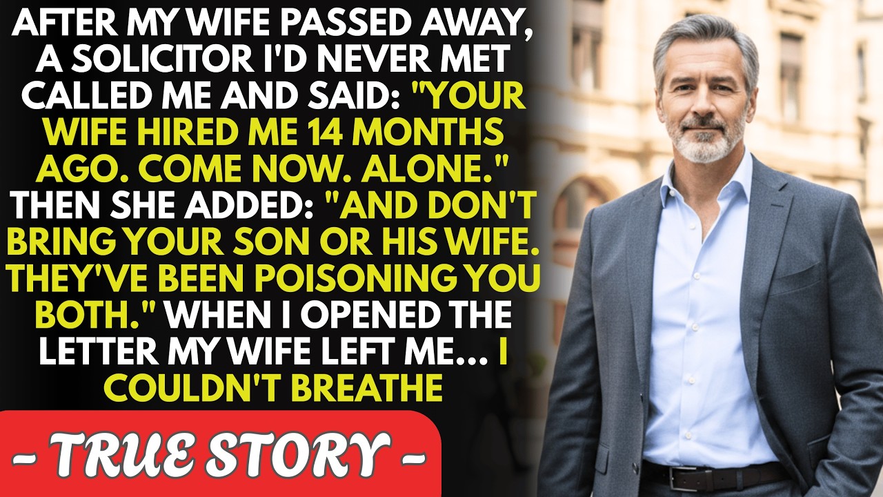 After my wife's funeral, her secret solicitor called me: 
