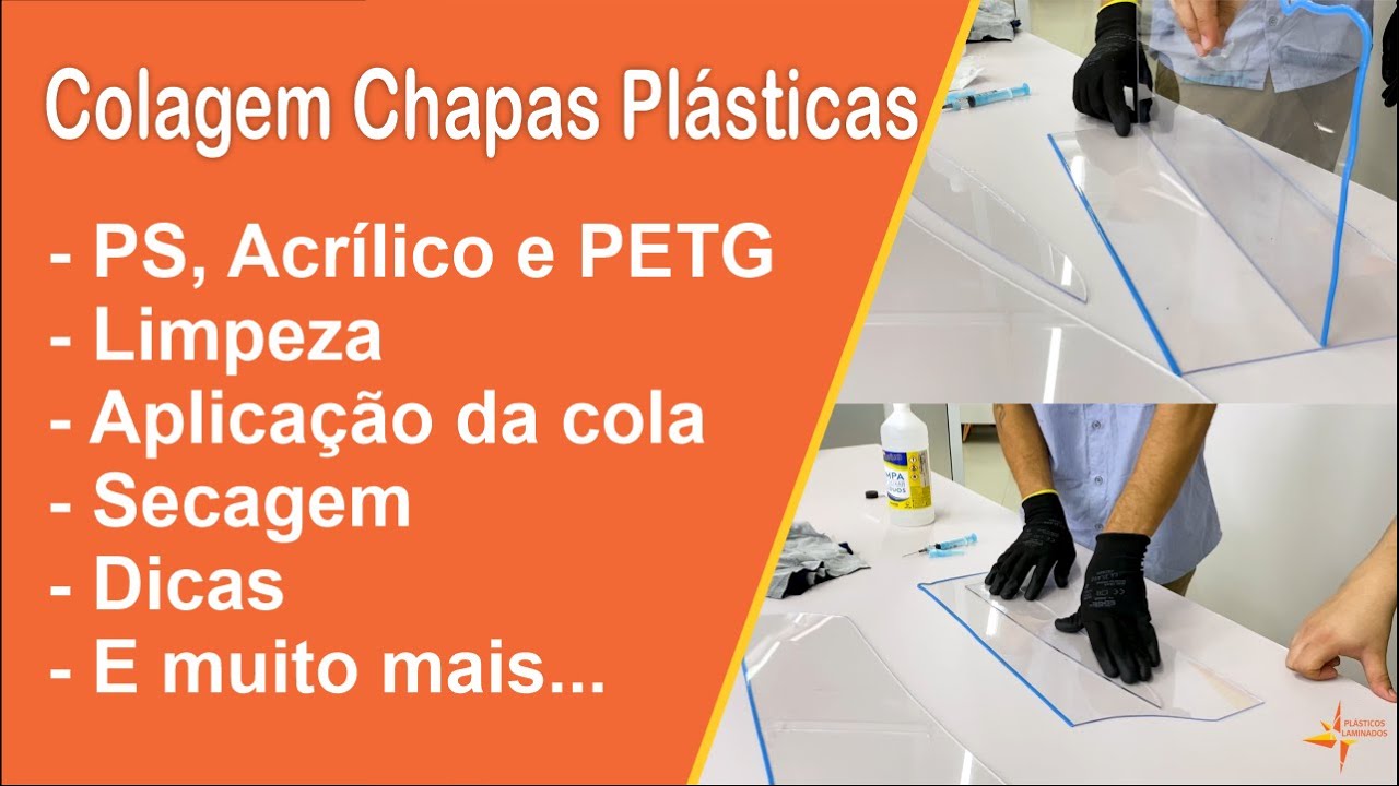 Tutorial Colagem De Chapas Plásticas