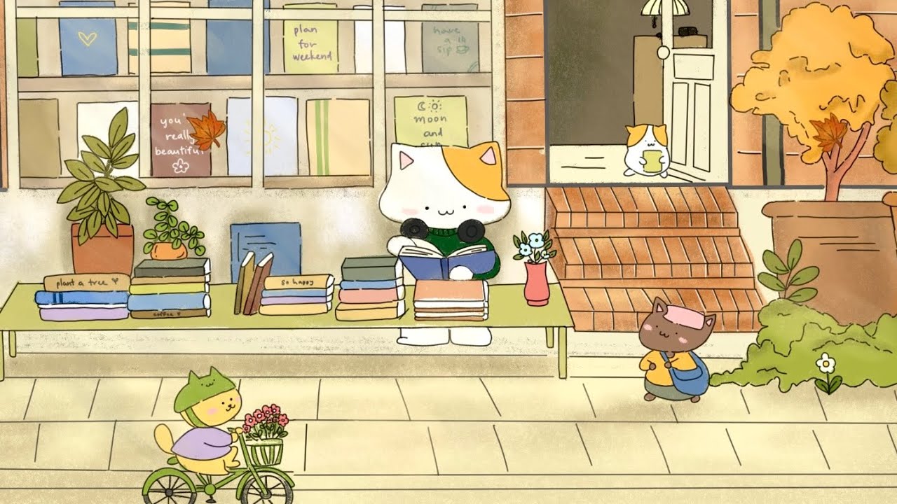 |𝙐𝙣 𝙂𝙖𝙯𝙤𝙣 𝙑𝙚𝙧𝙩| Autumn Playlist at Gazon Cat&rsquo;s Bookstore