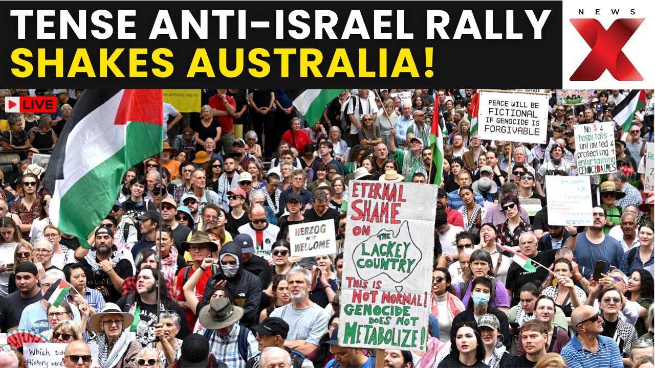 Australia Parliament Chaos LIVE: Hundreds Protest Israeli President Outside Australia’s Parliament!