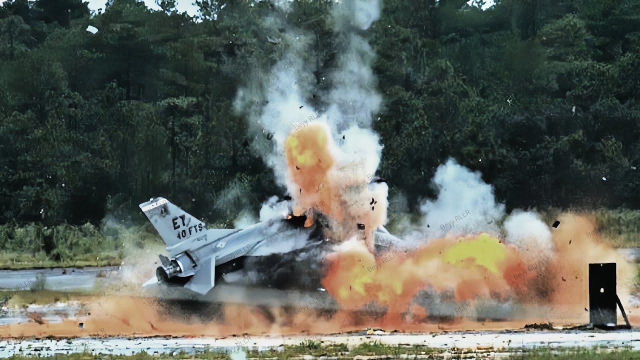 Just arrived! POLAND F-16 fighter plane, immediately shot down by Russian SU-57 | This is what happe