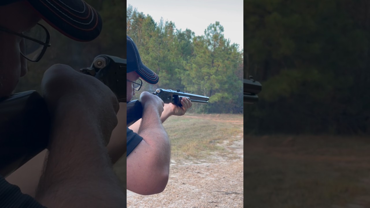 💥 M1884 Lightning Pump Action Rifle Plinking Steel at around 30 Yards 😎 #plinking #huntshowdown