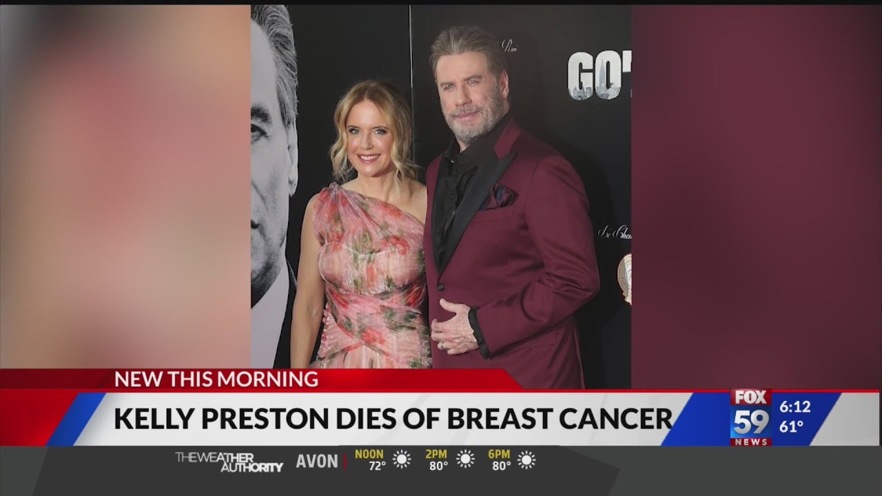 Kelly Preston, actress and wife of John Travolta, dies of breast cancer at 57