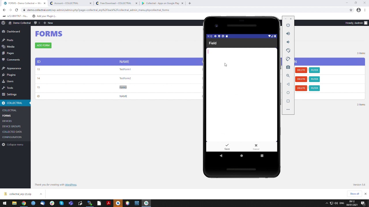 Collectral - Free Field Data Collection Tool