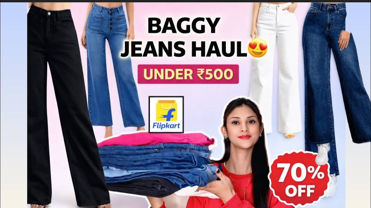 6 latest Best  *KOTTY* BAGGY 👖Jeans from filpkart//review #filpkart #haul