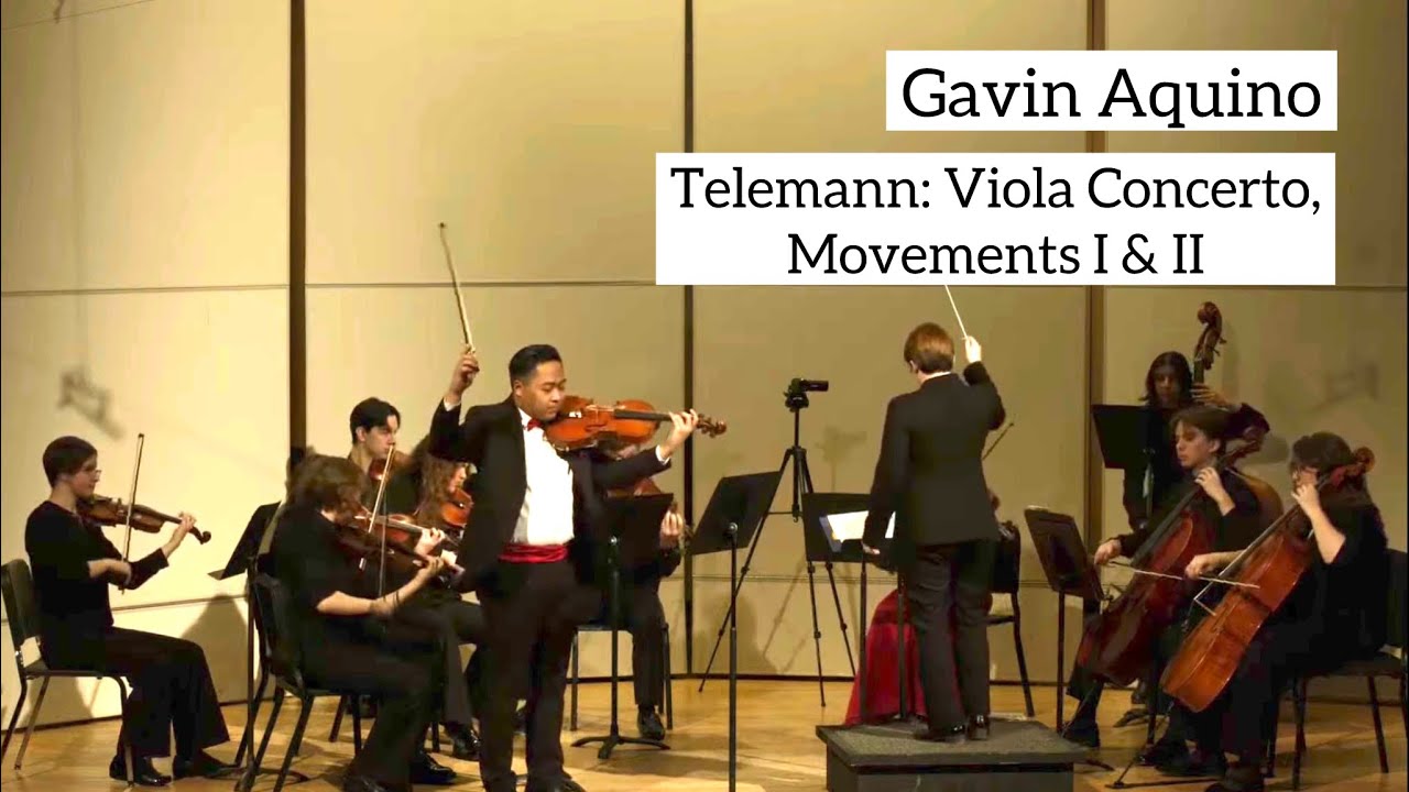 Telemann: Viola Concerto, Movements I & II