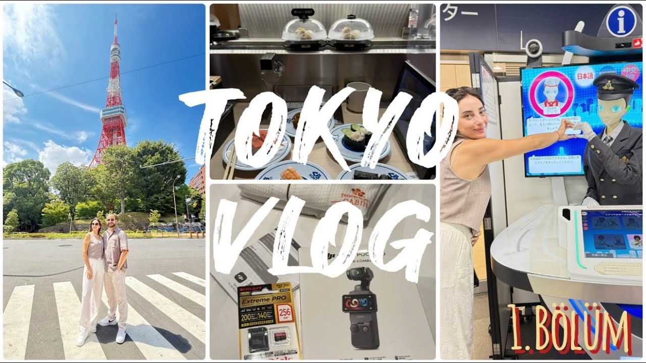 Japonya Vlog 1 | Tokyo’da İlk Gün, Elektronik Alışverişi, Orjinal Sushi Yedik 