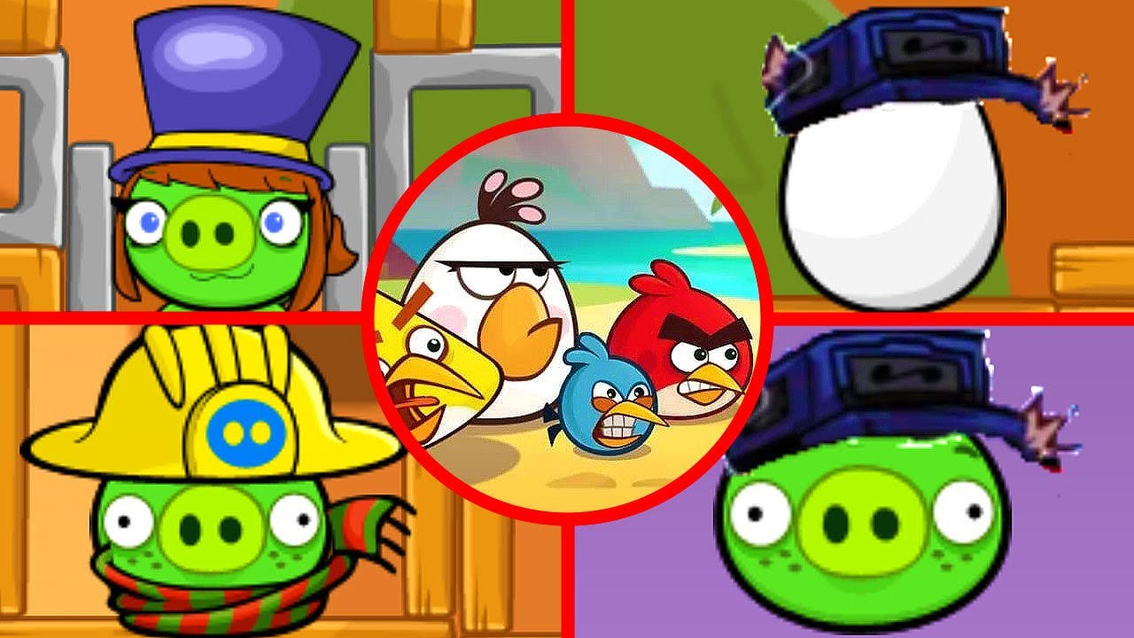 Angry Birds Pig Panic - All Bosses (Boss Fight) 1080P 60 FPS