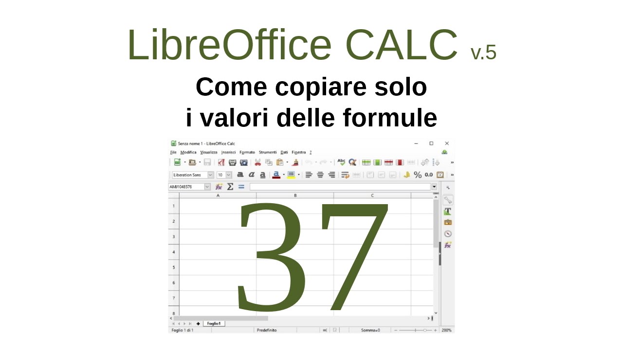 CALC 37 - Come copiare solo i valori delle formule